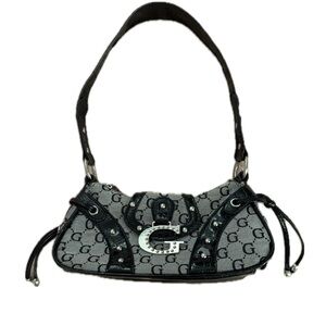 Stylish Black and Gray Handbag